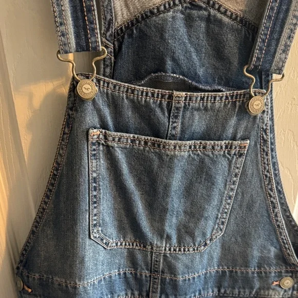 Hollister Blue Denim Overalls - Picture 3 of 6